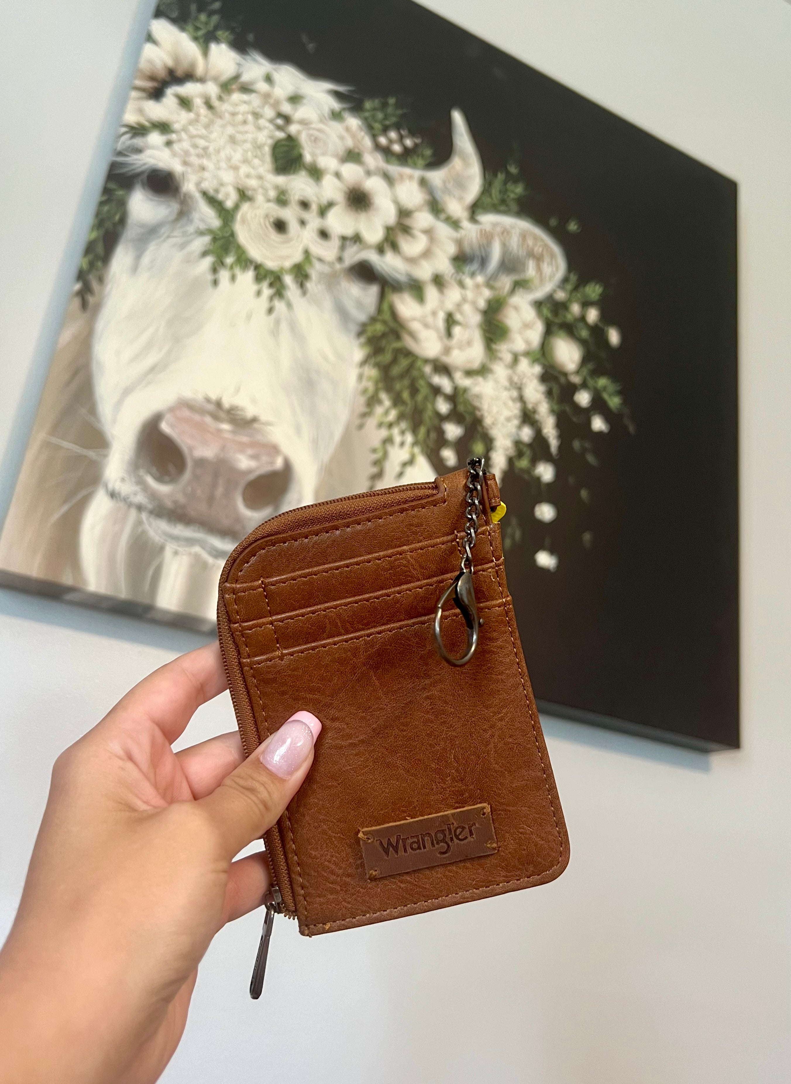 Wrangler brown wallet/keychain