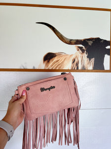 Wrangler Vintage Floral Fringe Crossbody