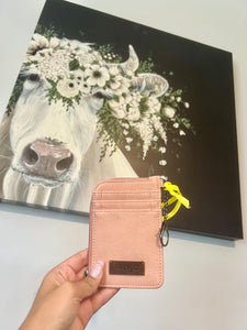 Wrangler mini pink wallet/keychain