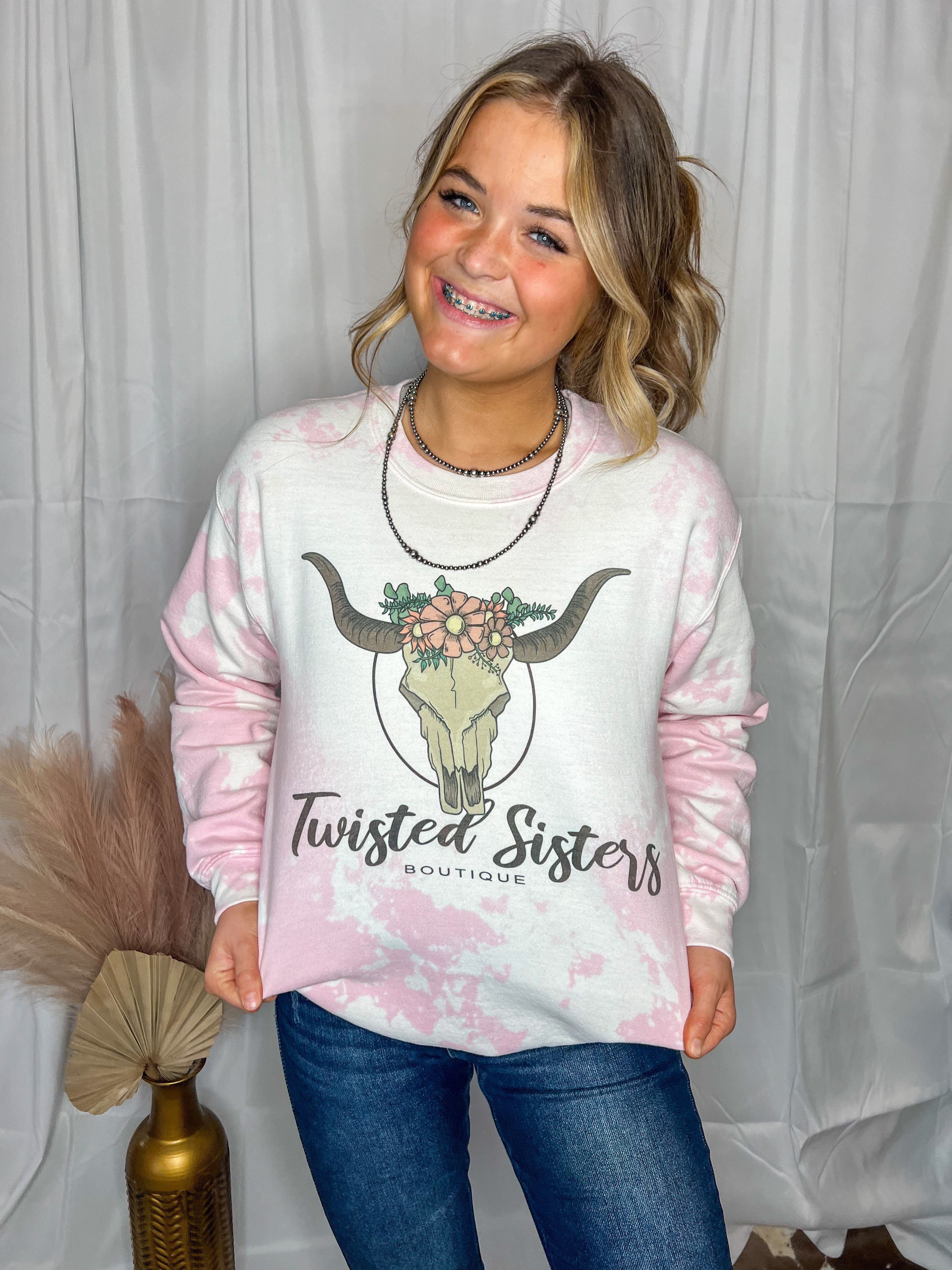 Pink Twisted Sisters Boutique Crewneck