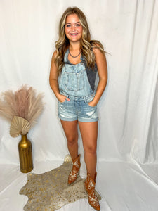 Denim Short Overalls