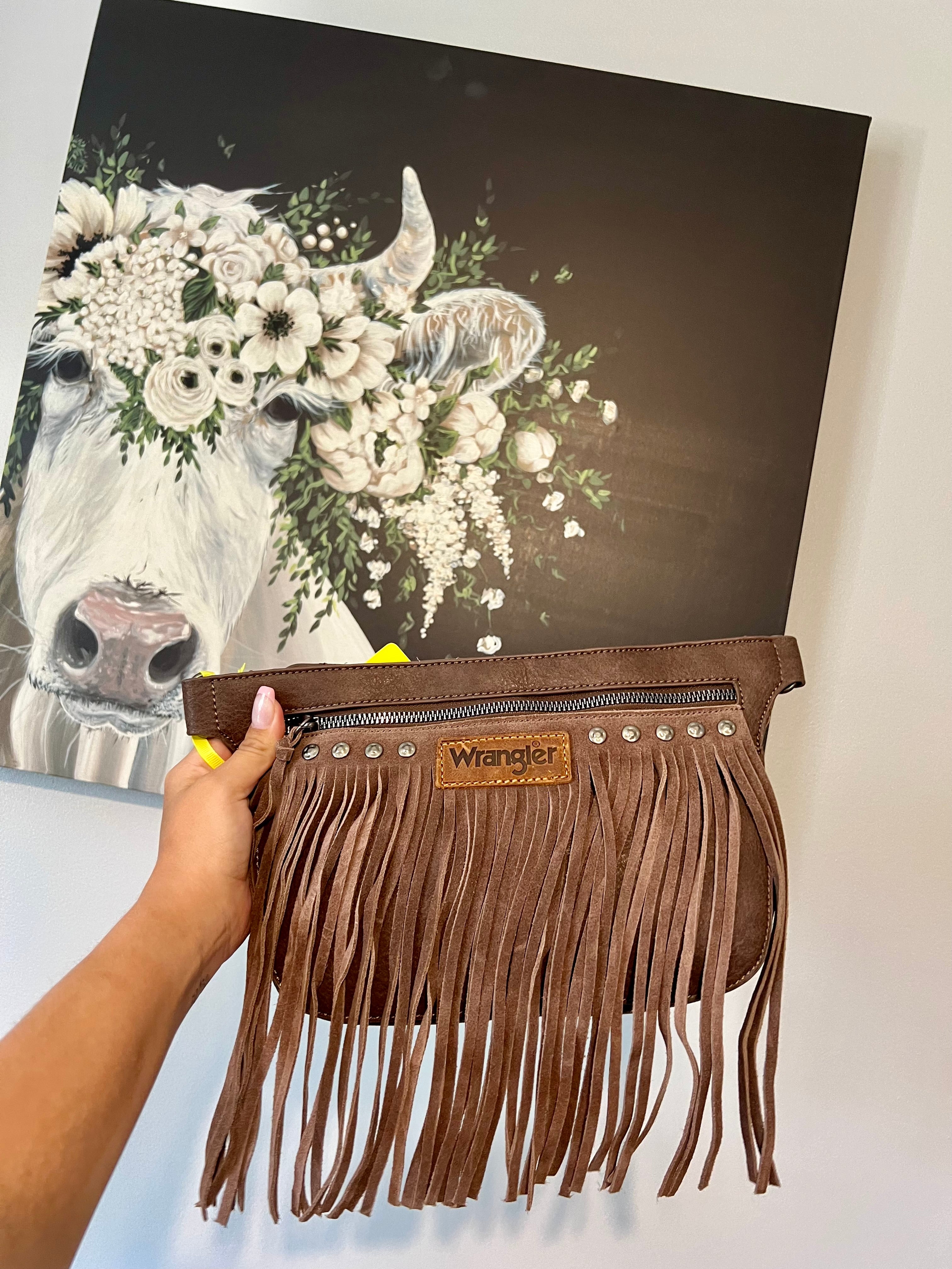 Wrangler fringe belt bag