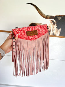 Wrangler Vintage Floral Fringe Crossbody