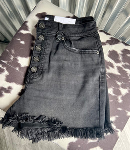 Zenana Black Wash Shorts