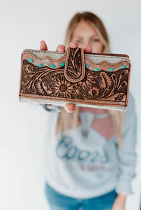 Tooled Leather Wallet