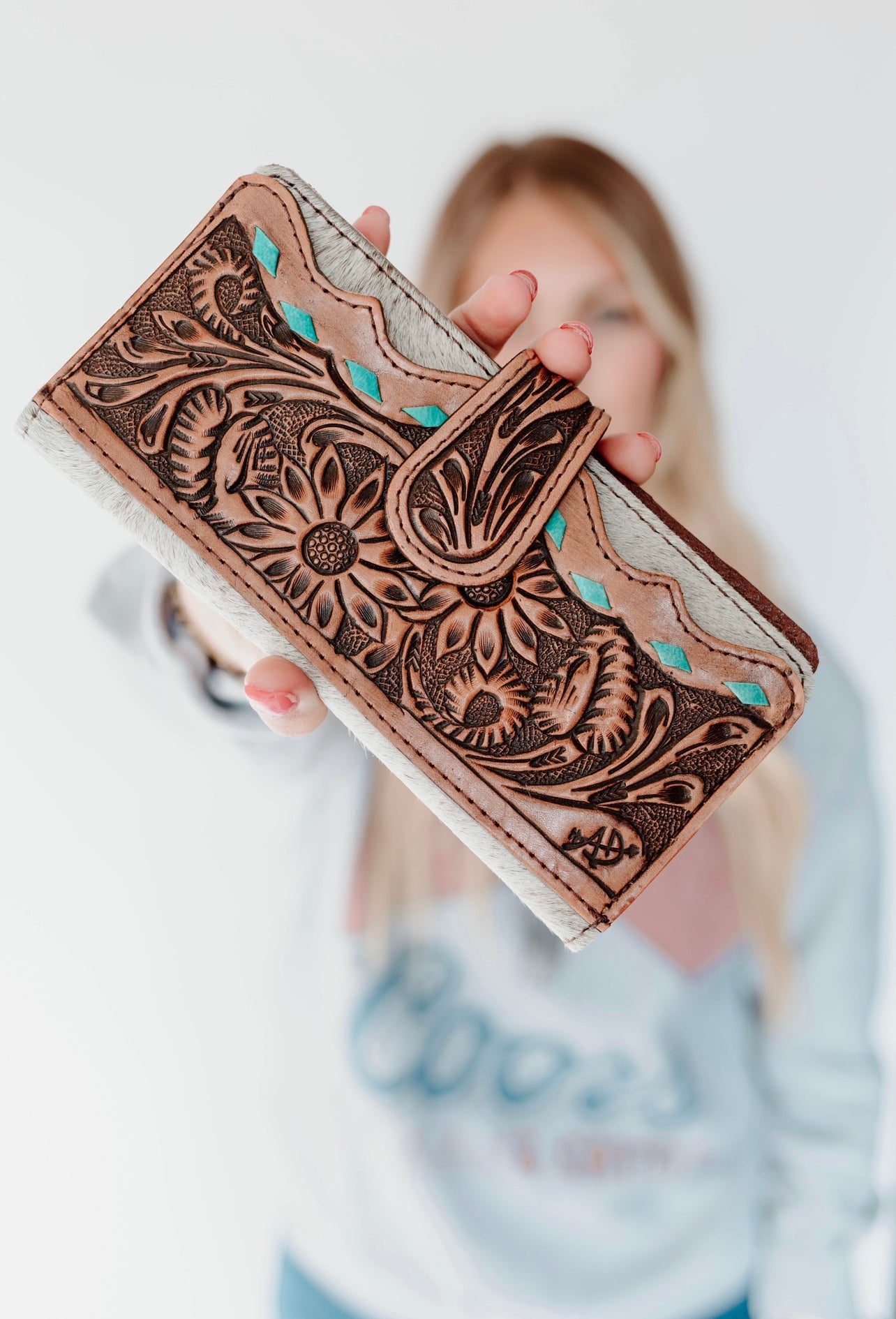 Tooled Leather Wallet