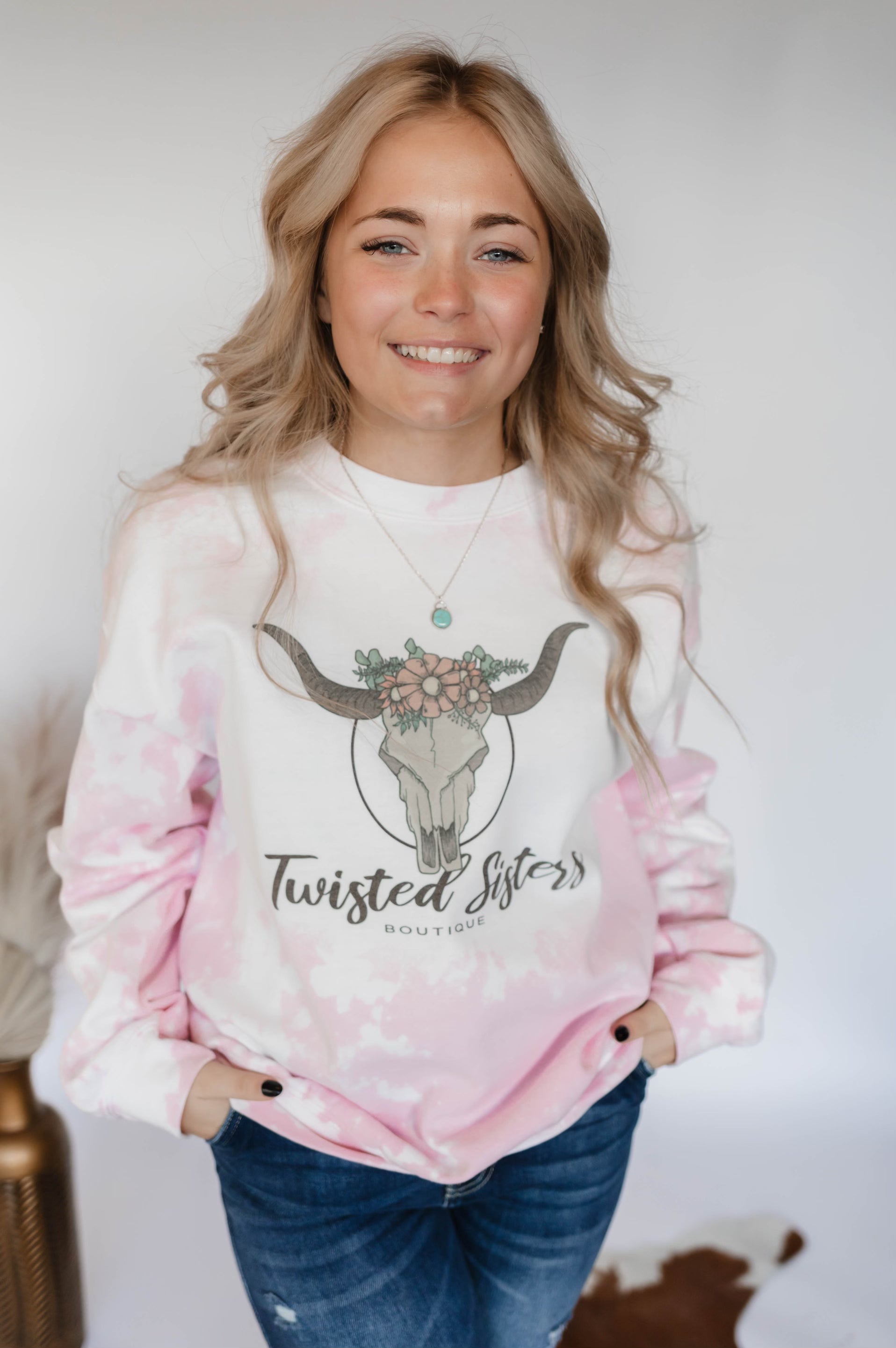 Pink Twisted Sisters Boutique Crewneck