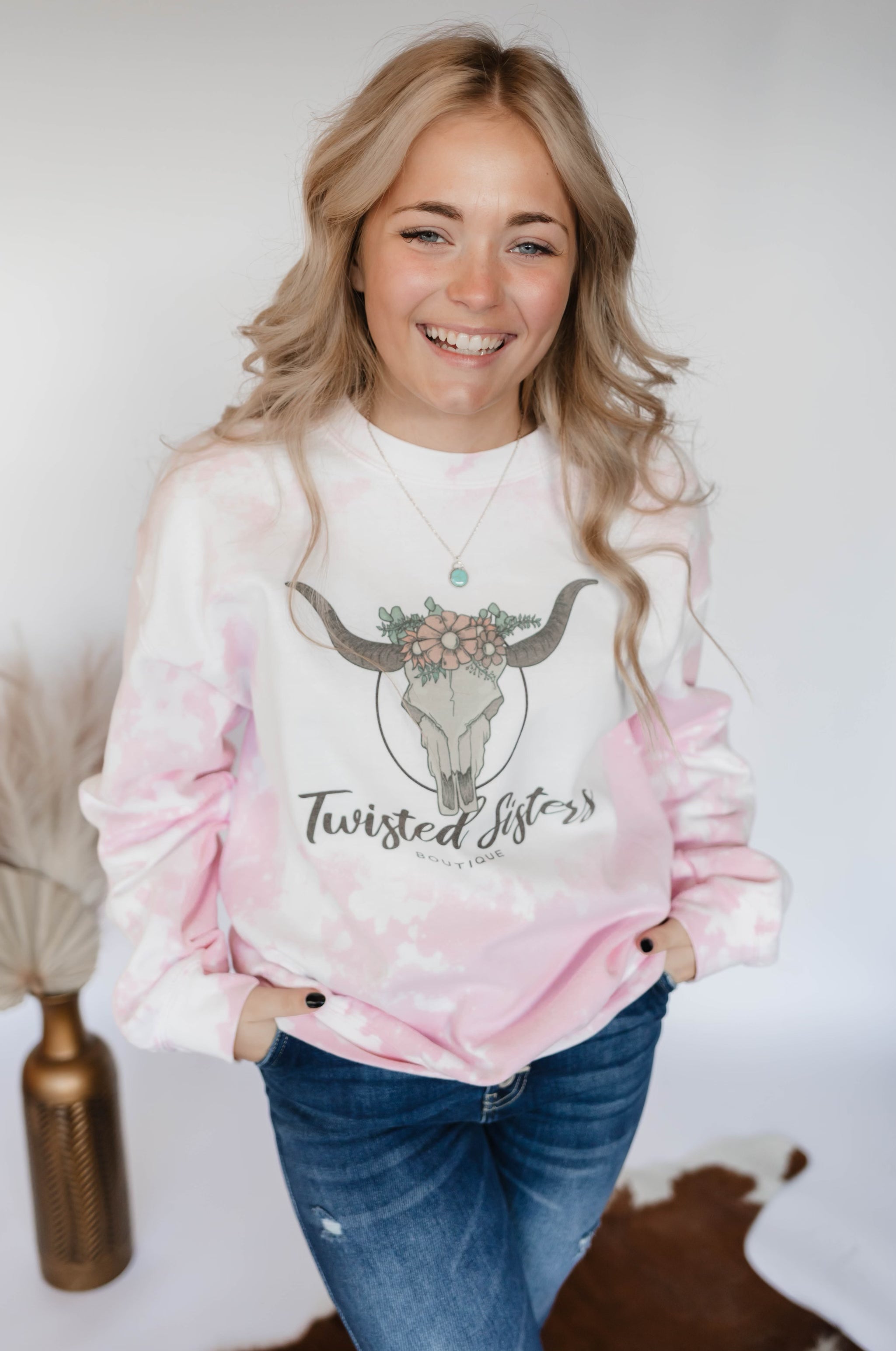 Pink Twisted Sisters Boutique Crewneck